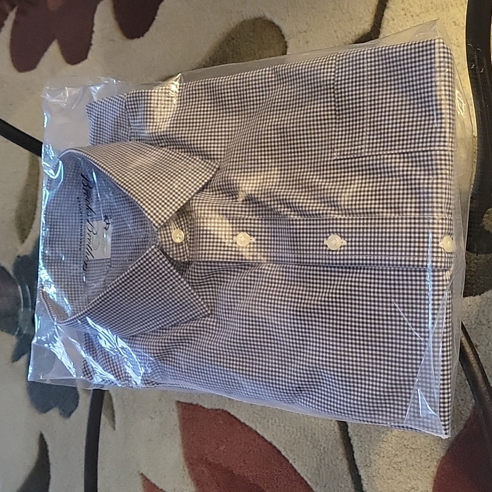 Brooks Brothers Men's Long Sleeve Dress Shirt 17-34 Slim